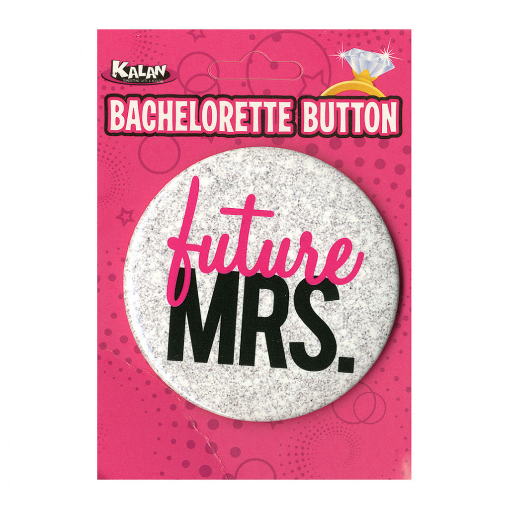 Future Mrs. Button Glitter Bachelorette Pin My Girlfriends Secrets