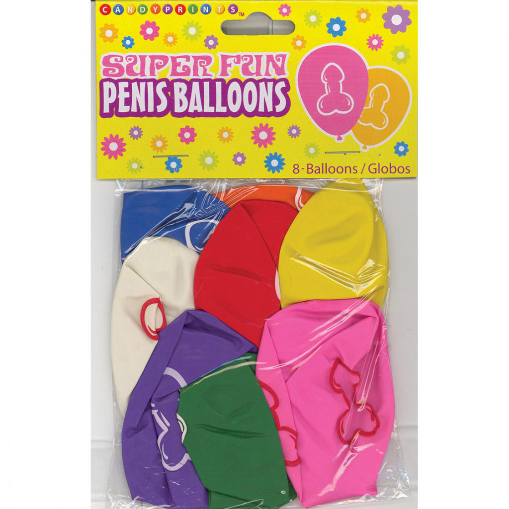 Super Fun Penis Balloons 8ct Entrneue