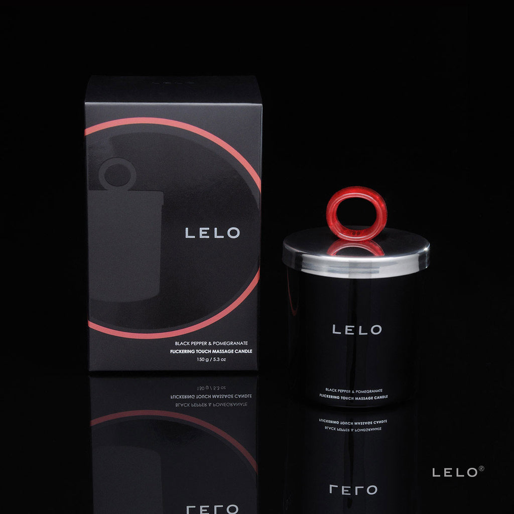 LELO Flickering Touch Massage Candle - Black Pepper & Pomegranate My Girlfriends Secrets