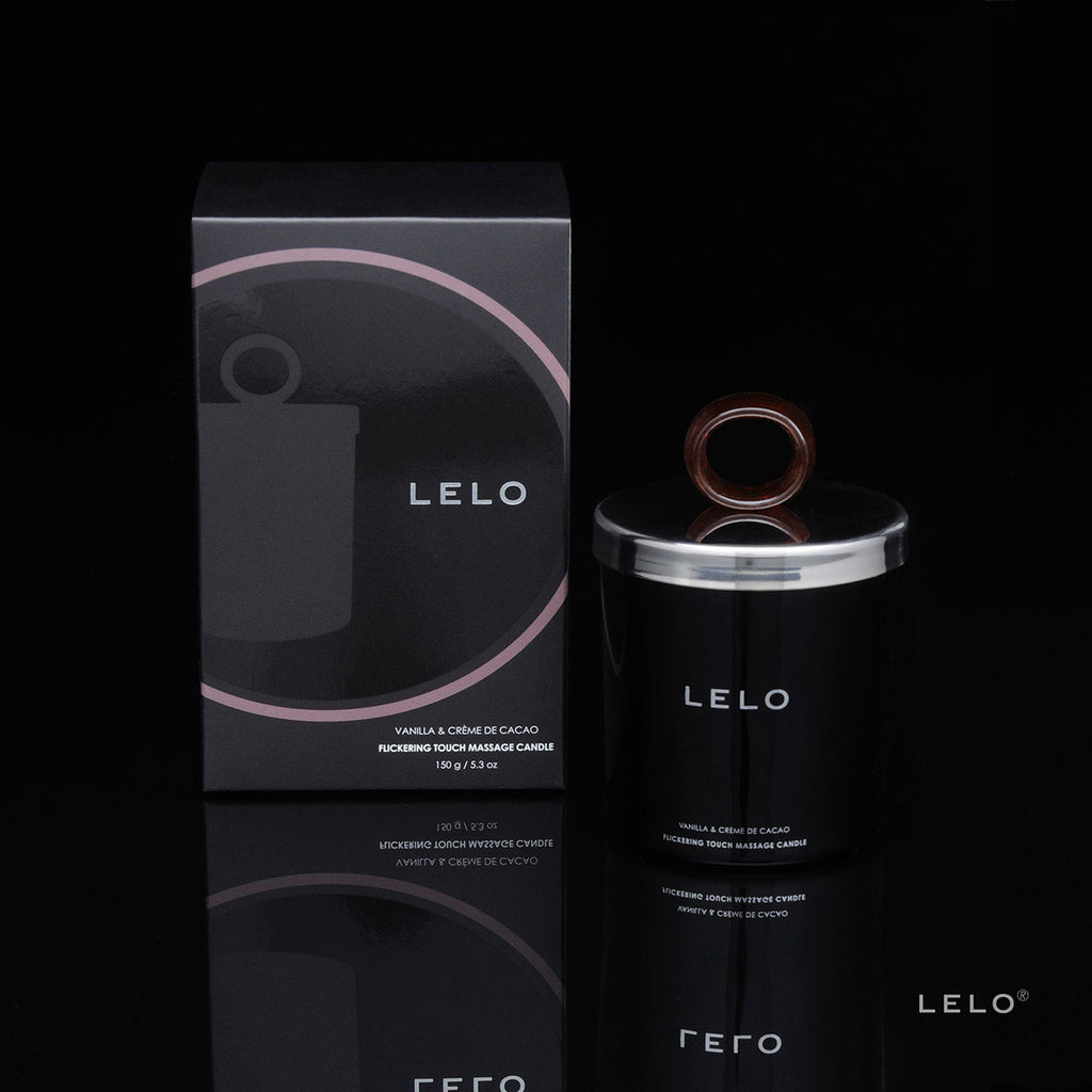 LELO Flickering Touch Massage Candle - Vanilla & Creme de Cacao My Girlfriends Secrets