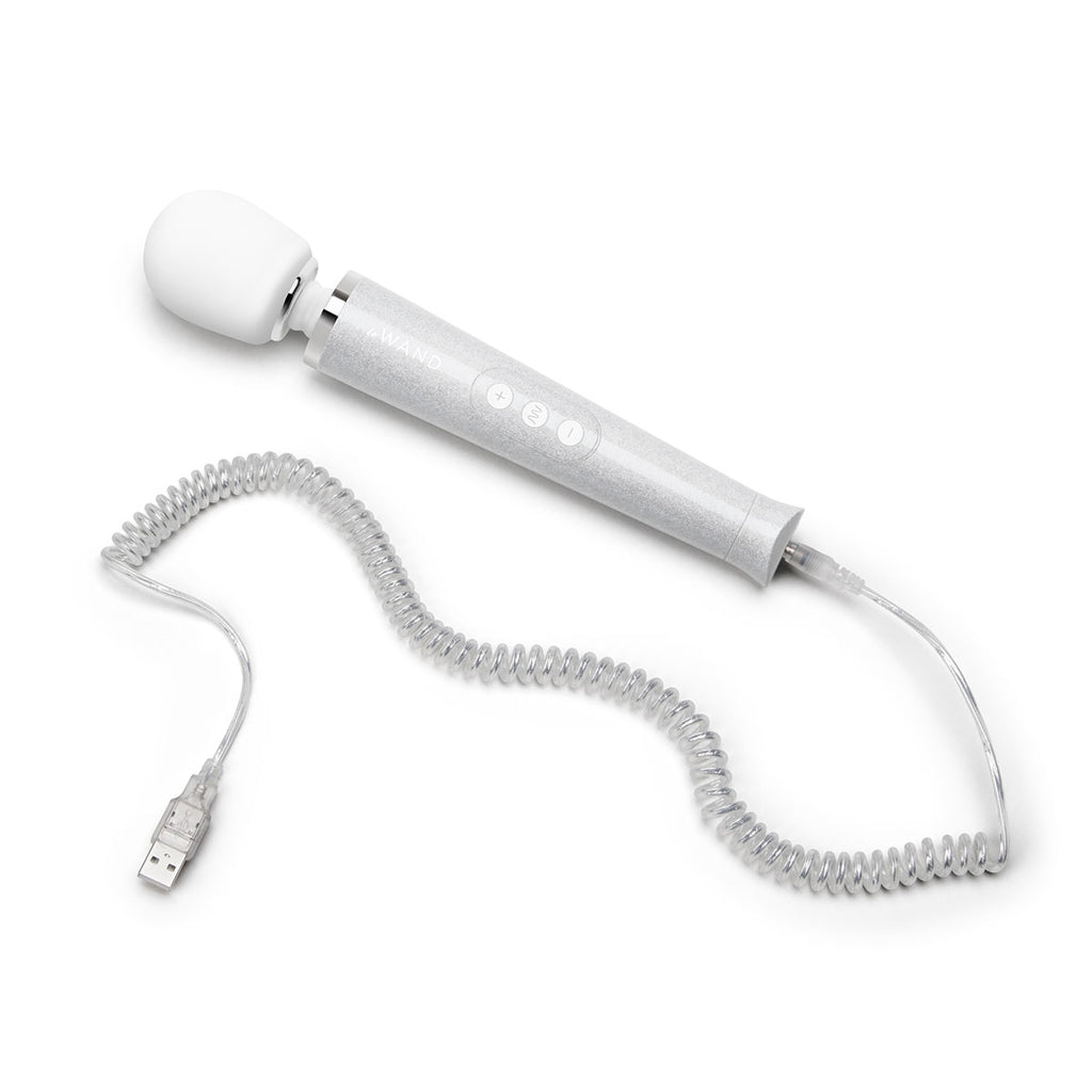 Le Wand - All that Glimmers White Vibrating Massager My Girlfriends Secrets