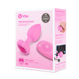 B-Vibe Vibrating Heart Plug Small/Medium - Pink Topaz Entrenue