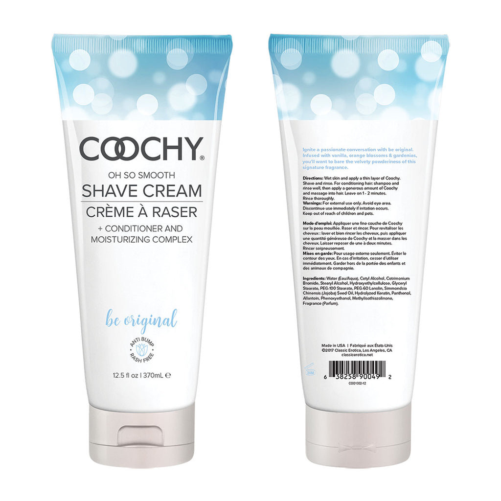 Coochy Shave Cream 12.5oz - Be Original My Girlfriends Secrets