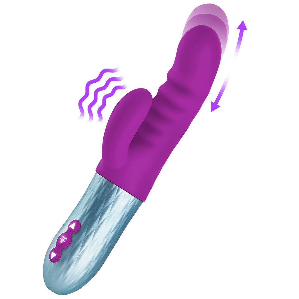 Femme Funn Essenza - Purple Thrusting Vibrator My Girlfriends Secrets