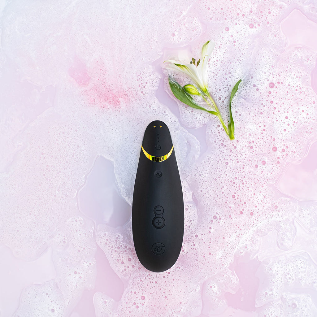 Womanizer Premium 2 - Black Rechargeable Smart Silence Clitoral Suction Stimulator My Girlfriends Secrets